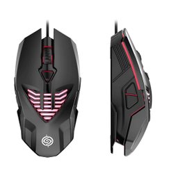 Mouse Gamer K-snake Q1 Usb Óptico Rgb Led com Fio 3200 Dpi - 3