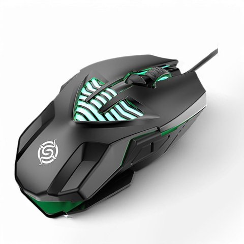 Mouse Gamer K-snake Q1 Usb Óptico Rgb Led com Fio 3200 Dpi