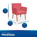 Ver imagem 6 de Poltrona Cadeira para Sala Confortável e Reforçada Carol Suede