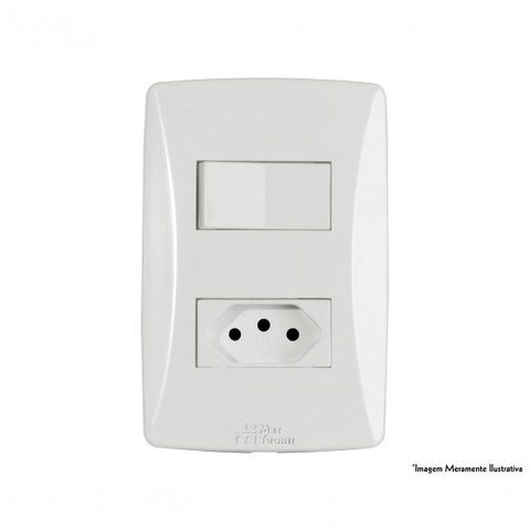 Interruptor Petra 1 Simp+tom 2p+t C/pl 10a 250v C/10pcs