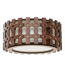 Ver imagem 7 de Luminária Decorativa Madeira Plafon Redondo Encantadas 35cm:Pau Ferro