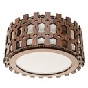 Ver imagem 4 de Luminária Decorativa Madeira Plafon Redondo Encantadas 35cm:Pau Ferro