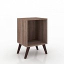 Ver imagem 1 de Mesa de Cabeceira Retrô com Nicho Rt 3013 Marrom