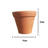 Kit 30 Vaso de Barro 7cm - 2