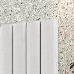 Cabeceira Estofada Corino Para Cama Box Solteiro 0,90 Sophia - Branco - Lojas RPM - 3