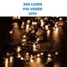 Pisca-pisca Led 200 Lâmpadas Fio Verde 7,6 Metros 127v - Branco-quente - 8