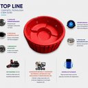Ver imagem 5 de Eco Spa Portátil Topline: Banheira com Hidro, Aquecimento e Cromoterapia 220V Ouro Fino Vermelho