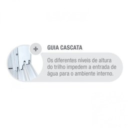 Porta de Correr Alumínio 2 Folhas Esmaltada Alumifort 216,5 x 160,5cm Sasazaki - 3 Porta de Correr Alumínio 2 Folhas Esmaltada Alumifort 216,5 x 160,5cm Sasazaki - 3