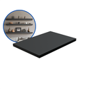 Ver imagem 2 de 1 Prateleira Preta 30X20 Com Suporte Flutuante Mdf Organizadora Decoração Cozinha Quarto Banheiro