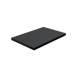 1 Prateleira Preta 30X20 Com Suporte Flutuante Mdf  Organizadora Decoração Cozinha Quarto Banheiro - 1