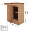 Ver mais imagens de Cozinha Modulada 10 Peças Armários Balcões Torre Quente e Paneleiro Aroeira CabeCasa MadeiraOriginals