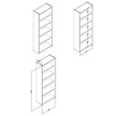 Ver imagem 2 de Estante para Livros 4 Prateleiras 70cmx182cm ESM201 Retrô