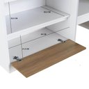Ver imagem 4 de Cama Infantil com Grades de Proteção 193cm 2 Portas e Nichos Cor:mel
