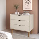 Ver imagem 3 de Cômoda 3 Gavetas 90cm Design Orgânico Aura Artesano