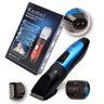 Máquina de Cortar Cabelo Barba Bigode Recarregável KM-730 Azul - 3