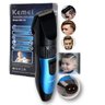 Máquina de Cortar Cabelo Barba Bigode Recarregável KM-730 Azul - 6
