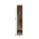 Ver imagem 2 de Roupeiro Modulado Selene 1 Porta 1 Mesa de Cabeceira Soluzione