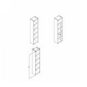 Ver imagem 2 de Estante para Livros 4 Prateleiras 40cmx182cm ESM206 Retrô