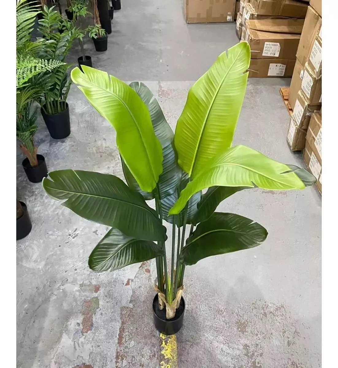 Planta Artificial Bananeira Grande para Decoração com 110cm - 5