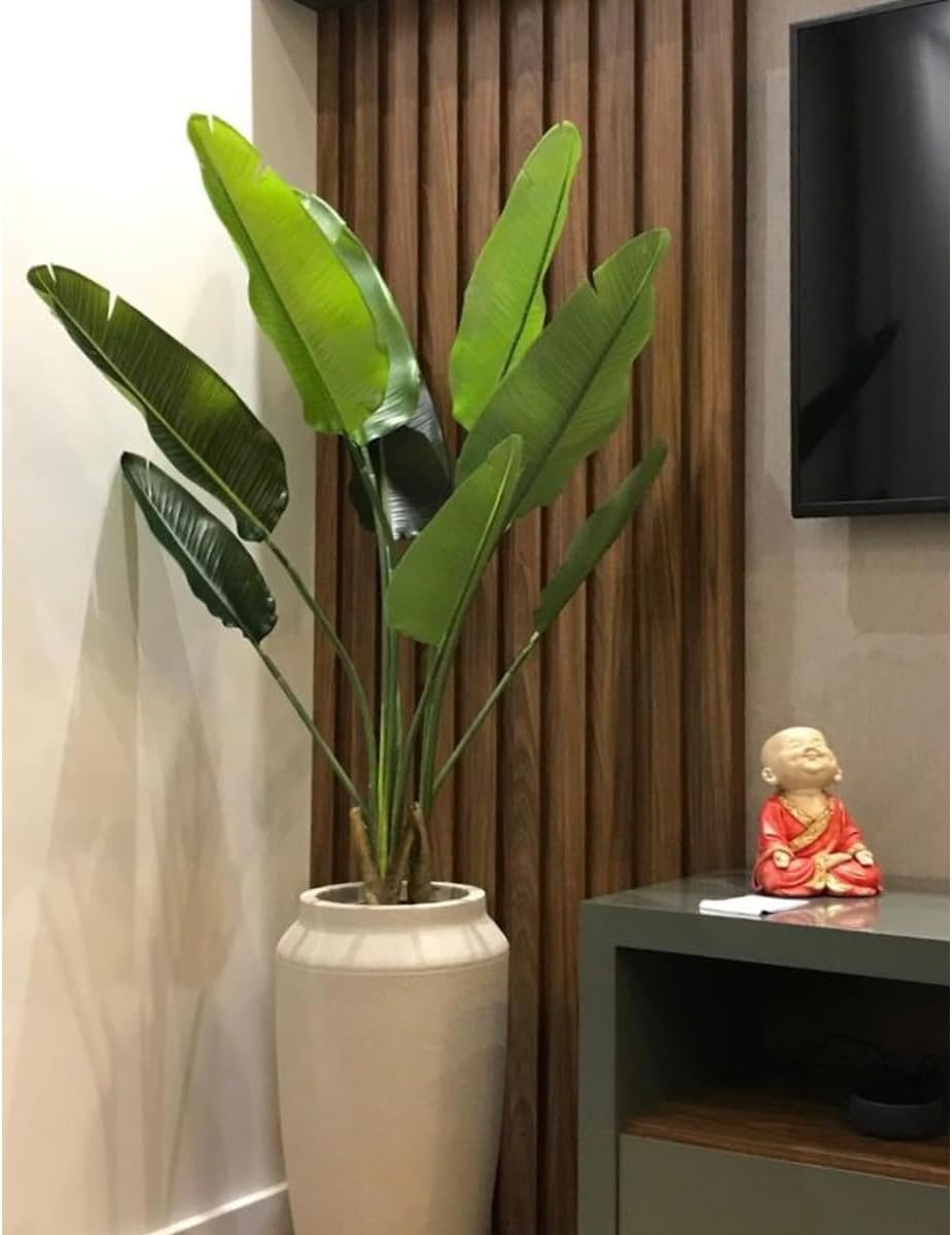 Planta Artificial Bananeira Grande para Decoração com 110cm