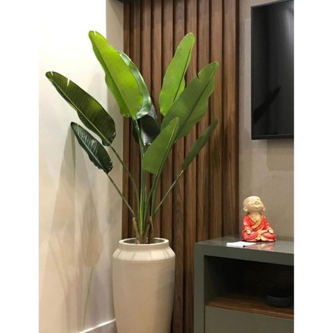 Planta Artificial Bananeira Grande para Decoração com 110cm