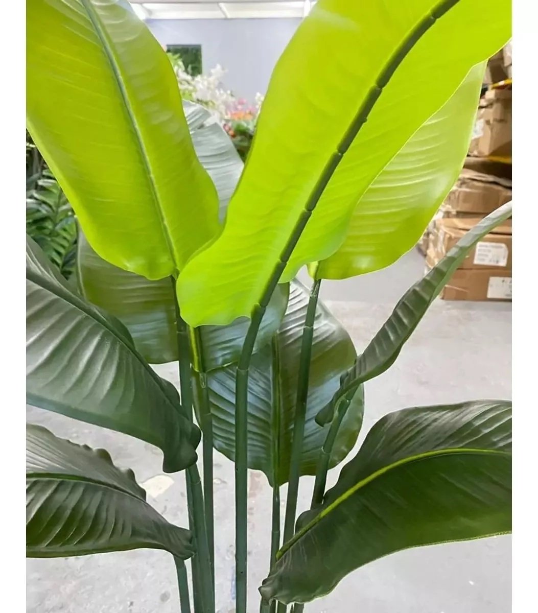 Planta Artificial Bananeira Grande para Decoração com 110cm - 3