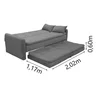 Sofá Cama 3 Lugares com 2 Almofadas Madalena Matrix - 9