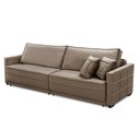 Ver imagem 4 de Sofá Sem Caixa Retrátil Reclinável 2,30m Karen Veludo Cappuccino Adonai Estofados