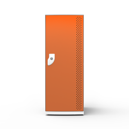 Armário de Plástico 01 Porta - Módulo Duplo - Nk 1371 Nilko Armários Laranja Cadeado Padrão - 2