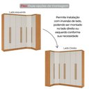 Ver imagem 6 de Guarda Roupa de Canto Safira 6 Portas de Bater 6 Gavetas MDF Cumaru-Fendi 371cm