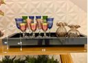 Ver imagem 5 de Bandeja Preta Grande Vidro Sala Decoração 60x30