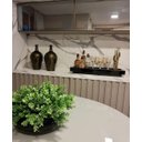 Ver imagem 2 de Bandeja Preta Grande Vidro Sala Decoração 60x30