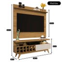 Ver imagem 4 de Rack com Painel para Sala Televisão até 50 Polegadas - Mod.2047