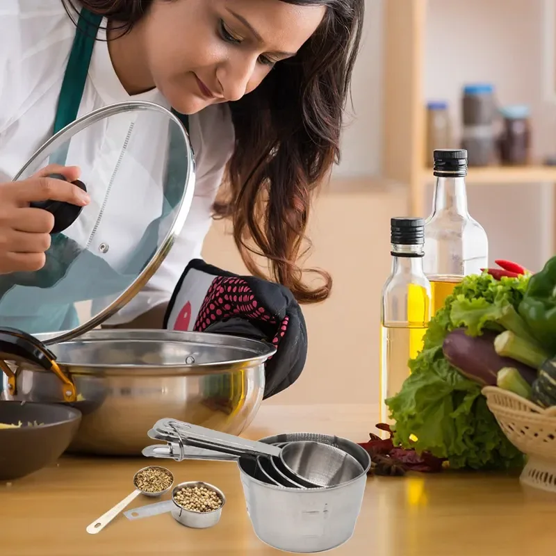 Conjunto de Colheres de Medição Aço Inoxidável Walfos, Utensílios de Cozinha para Medição de Açucar - 3