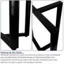 Ver imagem 6 de Base de Mesa de Jantar Kansas para Tampos de Vidro Pedra e Madeira até 200cm X 100cm - Preta