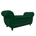 Ver imagem 2 de Recamier com Baú Grécia Namoradeira Calçadeira 195cm Suede D'Rossi - Verde