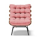 Ver imagem 3 de Poltrona Costela Suede D'Rossi - Rose