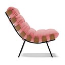 Ver imagem 4 de Poltrona Costela Suede D'Rossi - Rose