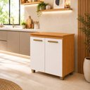 Ver imagem 1 de Balcão para Cozinha 2 Portas com Tampo em MDF Fox Espresso Moveis