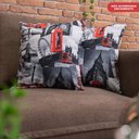 Ver imagem 3 de Kit 2 Capas de Almofadas Londres 45x45cm cama inbox