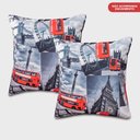 Ver imagem 4 de Kit 2 Capas de Almofadas Londres 45x45cm cama inbox