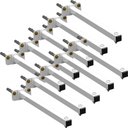 Ver imagem 1 de 10 Suportes Refletor Base Reta Braço 60 Cm 10 Cjts - Branco