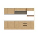 Ver imagem 4 de Cozinha Modulada 8 Peças 4 Aéreos 3 Balcões 1 Torre Quente Nara CabeCasa MadeiraOriginals