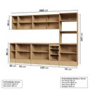 Ver imagem 5 de Cozinha Modulada 8 Peças 4 Aéreos 3 Balcões 1 Torre Quente Nara CabeCasa MadeiraOriginals