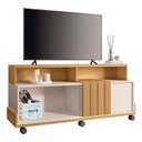 Ver imagem 2 de Rack Bancada Graci 1.3 com Mesa de Centro Cadenza Cinamomo Off White – Hb Móveis