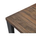 Ver imagem 3 de Mesa Jantar Fit Rustic Brown Base Grafite 220cm - 61924