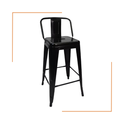 Cadeira Banqueta Oficial Iron Tolix - 4 - Banqueta Alta Iron Tolix com Encosto - 3