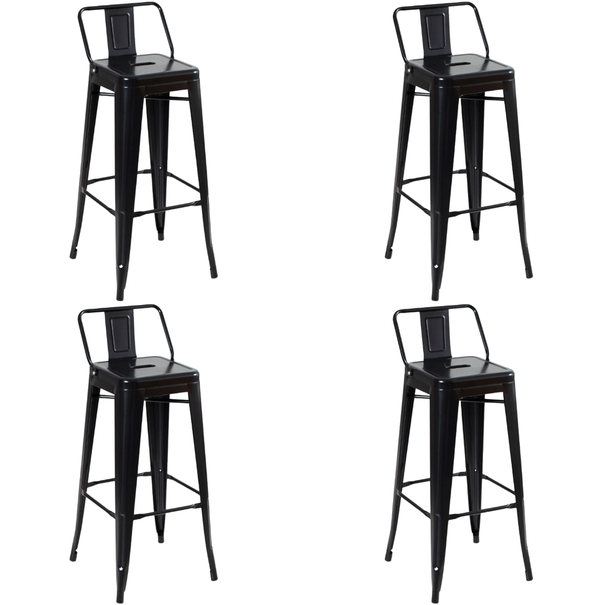 Cadeira Banqueta Oficial Iron Tolix - 4 - Banqueta Alta Iron Tolix com Encosto