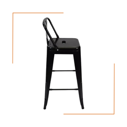 Cadeira Banqueta Oficial Iron Tolix - 4 - Banqueta Alta Iron Tolix com Encosto - 6