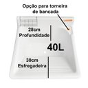 Ver imagem 5 de Gabinete em Plástico Abs com Tanque de Fibra 40 Litros e Base para Torneira de Mesa